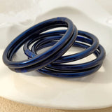 Bilandi Jewelry High Platic Tube Inner Silicone Bracelet Bangle