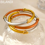 Bilandi Silicone Bracelet for Women - Three Tone Bangle Style
