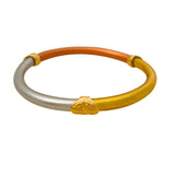 Bilandi Silicone Bracelet for Women - Three Tone Bangle Style