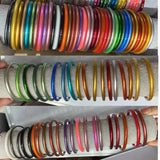 Bilandi Silicone Bangle Bracelet One Row Colorful Women Party