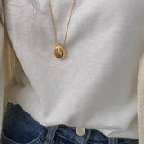 Bilandi Teardrop Pendant Necklace - Delicate Metal - Party Gift
