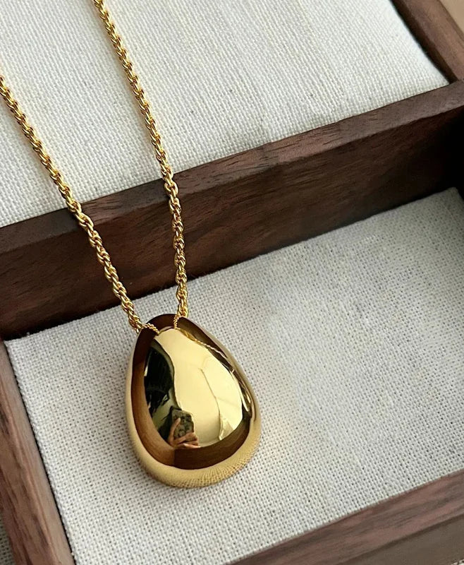 Bilandi Teardrop Pendant Necklace - Delicate Metal - Party Gift