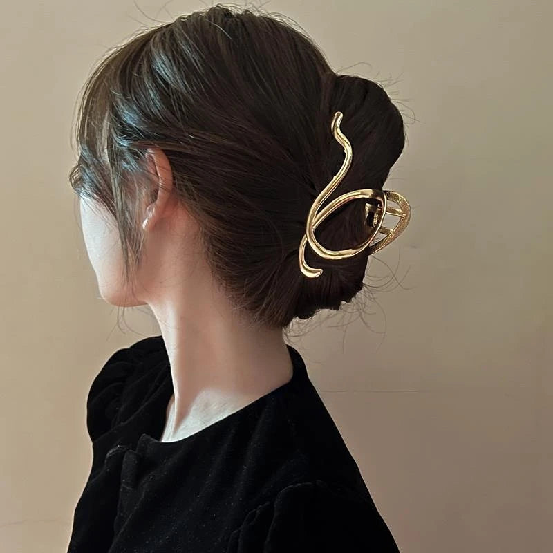 Bilandi Metal Irregular Hairpin Silver Hair Accessories