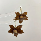 Bilandi 925 Silver Resin Flower Dangle Earrings Women Girl Gift