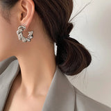 Bilandi Modern 925 Silver Hoop Earrings For Women