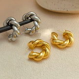 Bilandi Modern 925 Silver Hoop Earrings For Women