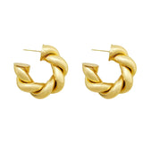 Bilandi Modern 925 Silver Hoop Earrings For Women