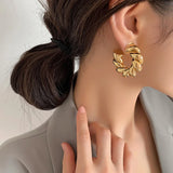 Bilandi Modern 925 Silver Hoop Earrings For Women