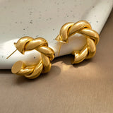 Bilandi Modern 925 Silver Hoop Earrings For Women