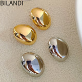 Bilandi Modern 925 Silver Stud Earrings for Women