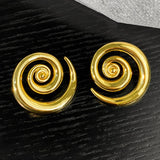 Bilandi Spiral Stud Earrings 925 Silver Women Gift