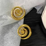 Bilandi Spiral Stud Earrings 925 Silver Women Gift