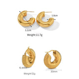 Bilandi 925 Silver Geometric Hoop Earrings For Women Girl Party Wedding Gift