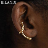 Bilandi Metal Ear Clip Vintage Geometric Earrings for Women