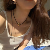 Bilandi Sweet Temperament Heart Cord Necklace