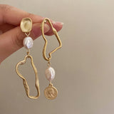 Bilandi Jewelry 925 Silver Asymmetrical Earrings For Women
