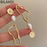Bilandi Jewelry 925 Silver Asymmetrical Earrings For Women