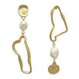 Bilandi Jewelry 925 Silver Asymmetrical Earrings For Women