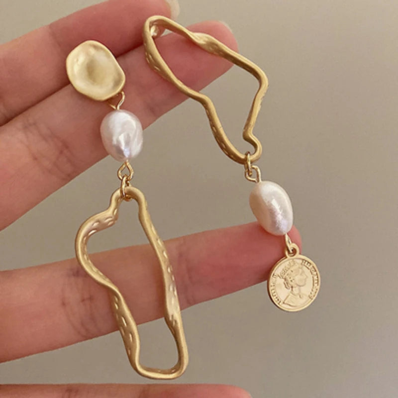 Bilandi Jewelry 925 Silver Asymmetrical Earrings For Women