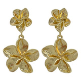 Bilandi 925 Silver Metallic Flower Earrings for Women - Wedding Party Accessory