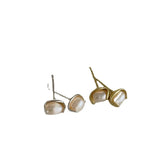 Bilandi 925 Silver Metal Pearl Stud Earrings for Women Gift