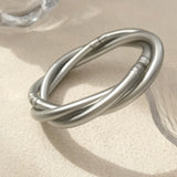 Bilandi Silicone Bracelet Three Rows Weave Bangles Gift
