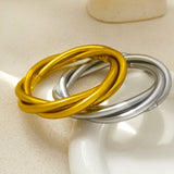 Bilandi Silicone Bracelet Three Rows Weave Bangles Gift