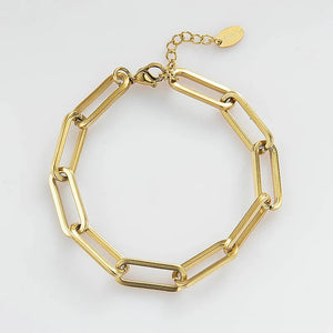 Bilandi Stainless Steel Zircon Chain Bracelet For Women