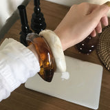 Vintage Resin Acrylic Geometric Bangle Bracelet