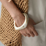 Vintage Resin Acrylic Geometric Bangle Bracelet