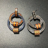 Geometric Round Circle Earrings for Women