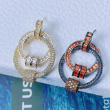 Geometric Round Circle Earrings for Women