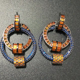 Geometric Round Circle Earrings for Women