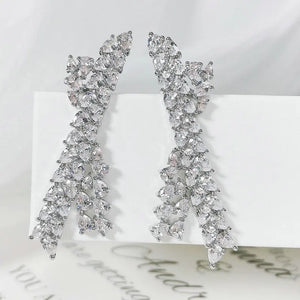 Green X Earring for Women