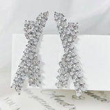 Green X Earring for Women