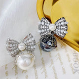 Knot Pearl Earrings for Women