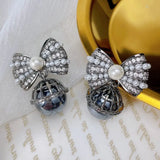 Knot Pearl Earrings for Women