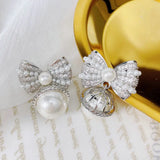 Knot Pearl Earrings for Women