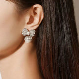 Knot Pearl Earrings for Women