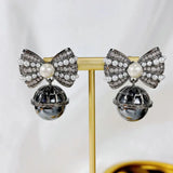 Knot Pearl Earrings for Women
