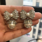 Knot Pearl Earrings for Women