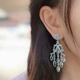 Light Tassel Drop Earring for Women Wedding