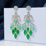 Light Tassel Drop Earring for Women Wedding