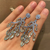Light Tassel Drop Earring for Women Wedding