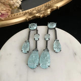 Long Zircon Tassel Drop Earrings for Women