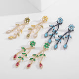 Small Flower Tassel Earring Wedding Women