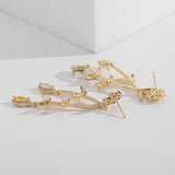Small Flower Tassel Earring Wedding Women