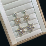 Snow Flake Earring Women Christmas Jewelry