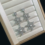 Snow Flake Earring Women Christmas Jewelry