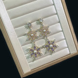 Snow Flake Earring Women Christmas Jewelry